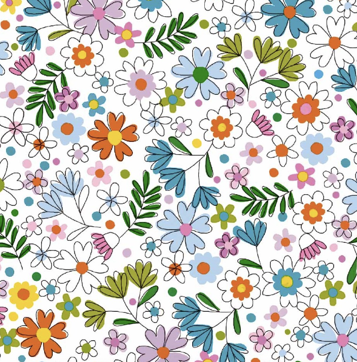 Bright Daisies Vinyl | Floral Summer Garden Tablecloth